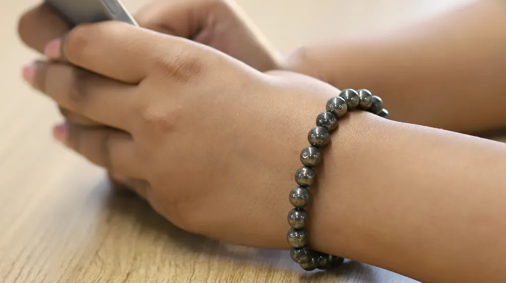 Purchase Raw Pyrite Bracelet 22 Beads